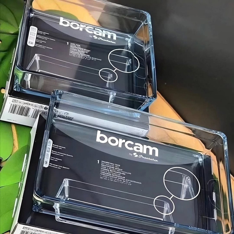 تابه های پیرکس مربع و مستطیل borcam محصول Paşabahçe ترکیه