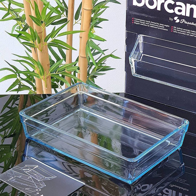تابه های پیرکس مربع و مستطیل borcam محصول Paşabahçe ترکیه