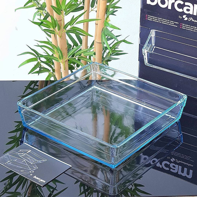 تابه های پیرکس مربع و مستطیل borcam محصول Paşabahçe ترکیه