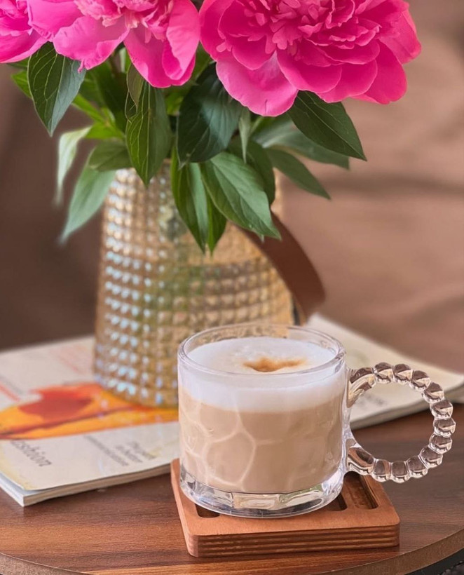 ماگ و فنجان دسته حلقه منجوقی