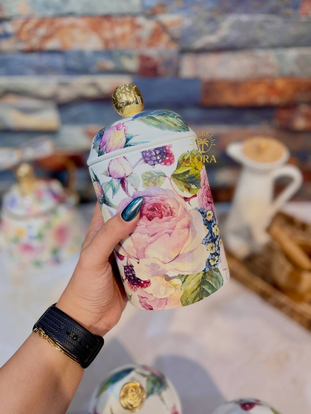 بانکه/ پاسماوری سه تایی چینی از کالکشن Rose Deluxe محصول miss betty ترکیه