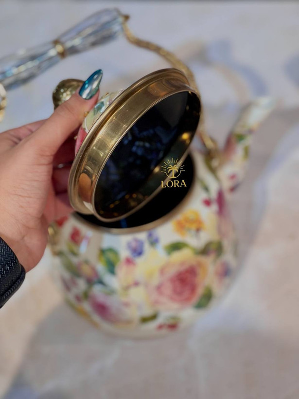 کتری دسته کریستالی از کالکشن Rose Deluxe محصول miss betty ترکیه