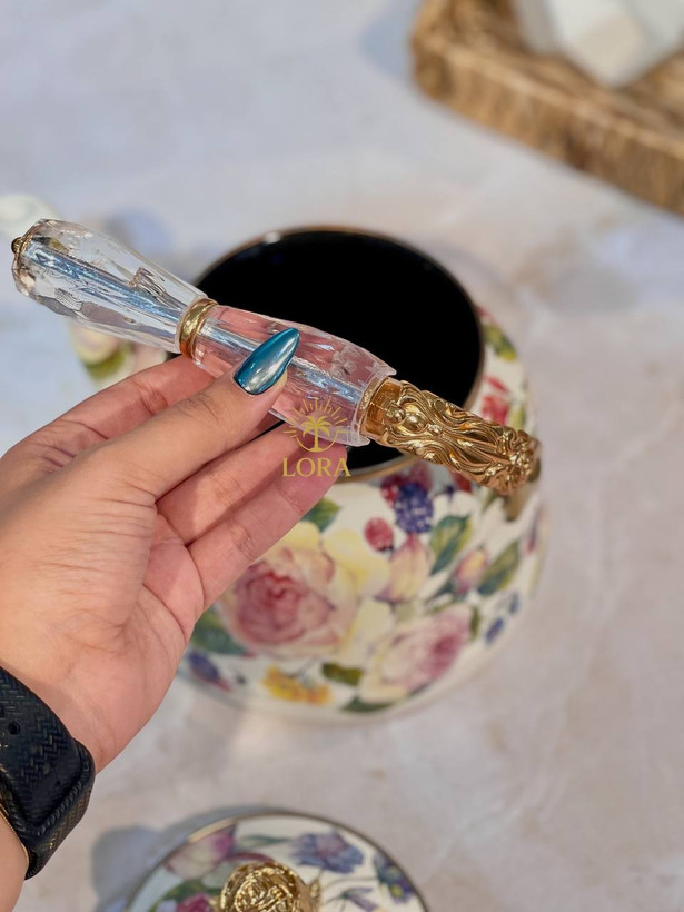 کتری دسته کریستالی از کالکشن Rose Deluxe محصول miss betty ترکیه