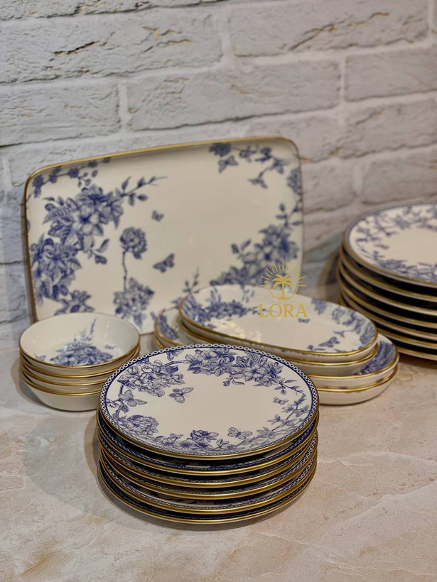 عصرانه خوری 15 پارچه blue spring از برند گونول gönül ترکیه
