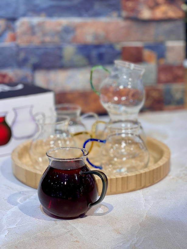فنجان پیرکس چایخوری شش رنگ محصول Perotti ترکیه