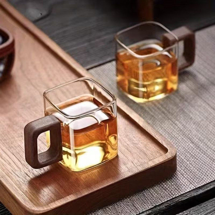 فنجان پیرکس مربعی بدنه ضخیم محصول وارداتی