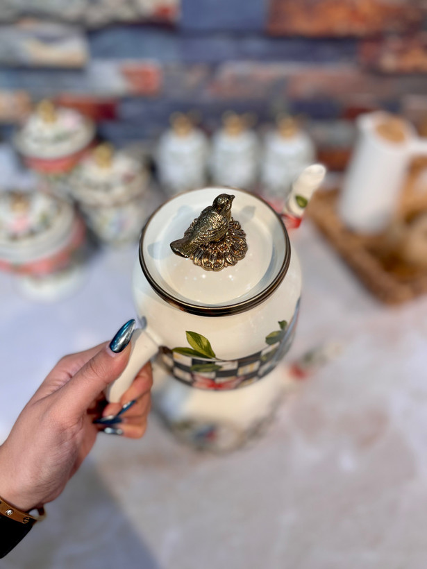 کتری قوری لعابی گنجشک میس بتی golden bird برند miss betty ترکیه