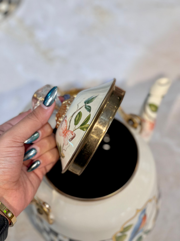 کتری تک دسته کریستالی golden bird محصول miss betty ترکیه