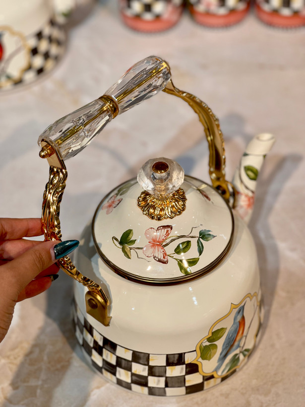 کتری تک دسته کریستالی golden bird محصول miss betty ترکیه