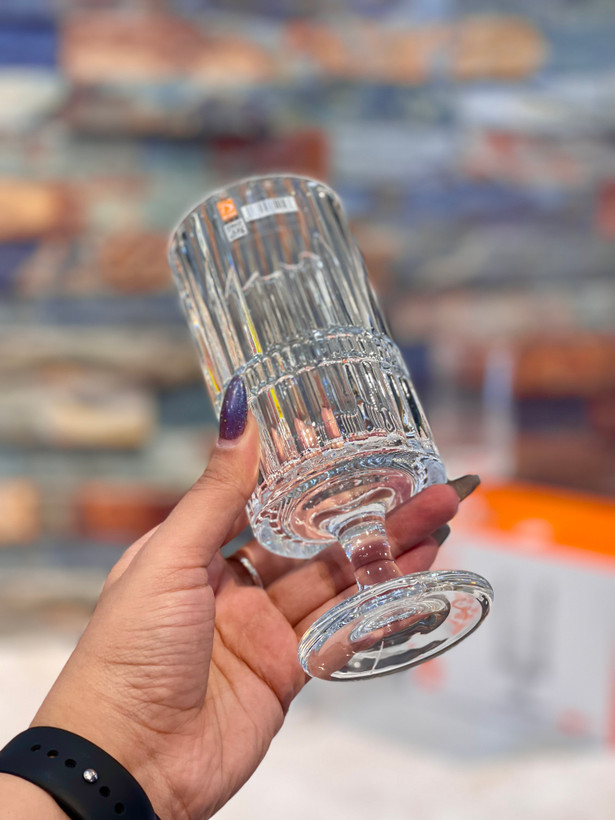 گیلاس و دسر خوری پایه دار دیواره بلند وارداتیdeli glass