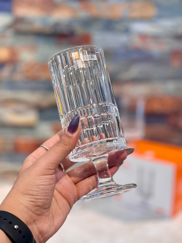 گیلاس و دسر خوری پایه دار دیواره بلند وارداتیdeli glass