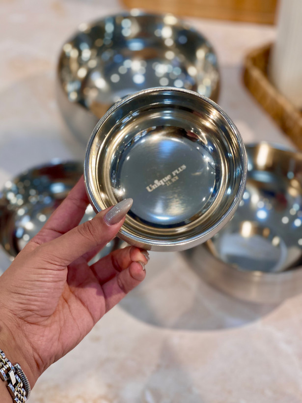 کاسه چهار سایز استیل دوجداره محصول وارداتی Unique