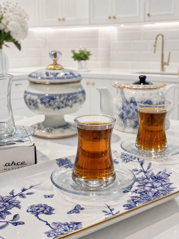 فنجان نعلبکی چای خوری Aqua محصول Paşabahçe ترکیه