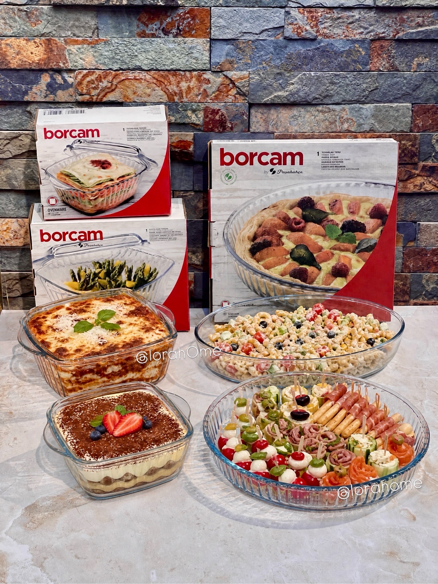 قابلمه پیرکس borcam محصول Paşabahçe ترکیه