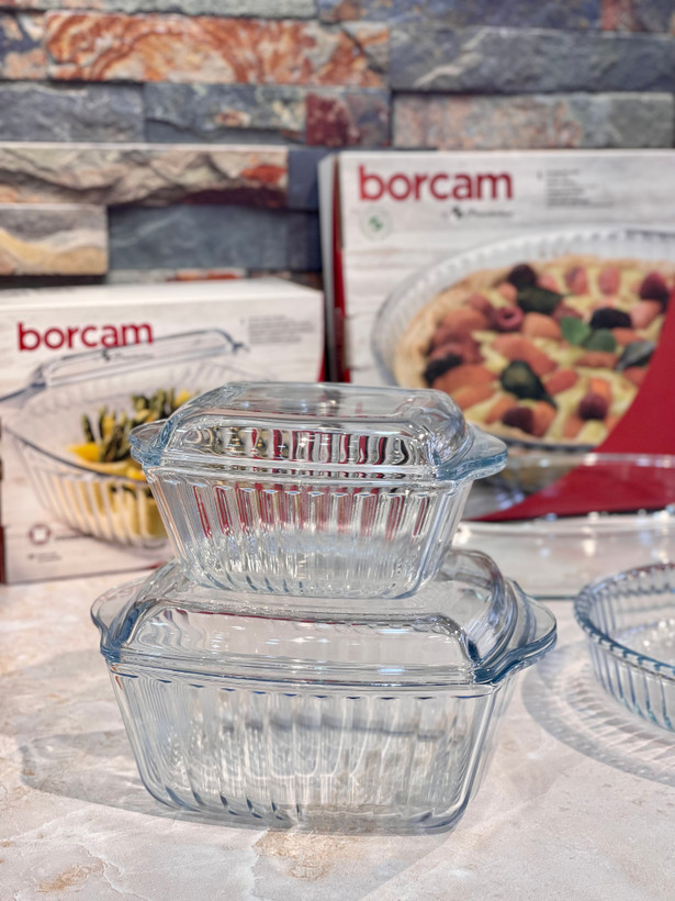 قابلمه پیرکس borcam محصول Paşabahçe ترکیه