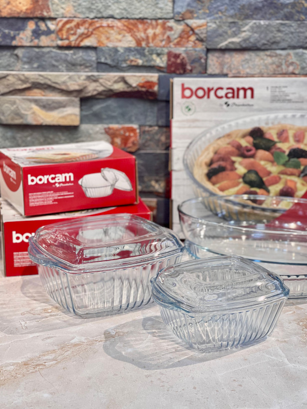 قابلمه پیرکس borcam محصول Paşabahçe ترکیه
