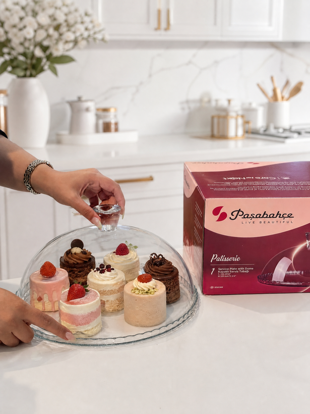 سری کامل ۴ مدل کیک خوری Petite patisserie محصول paşabahçe ترکیه