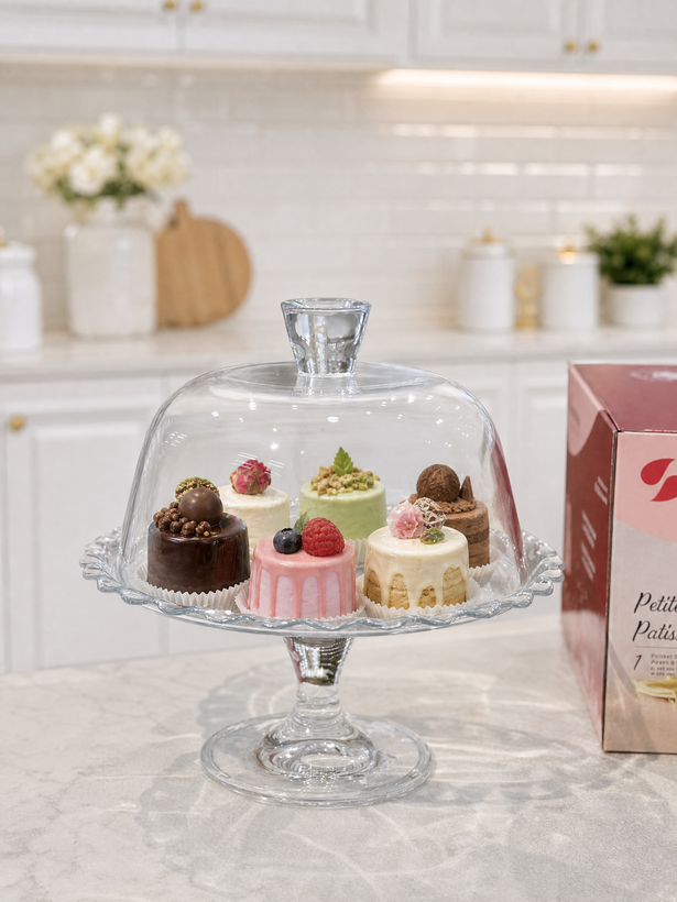 سری کامل ۴ مدل کیک خوری Petite patisserie محصول paşabahçe ترکیه