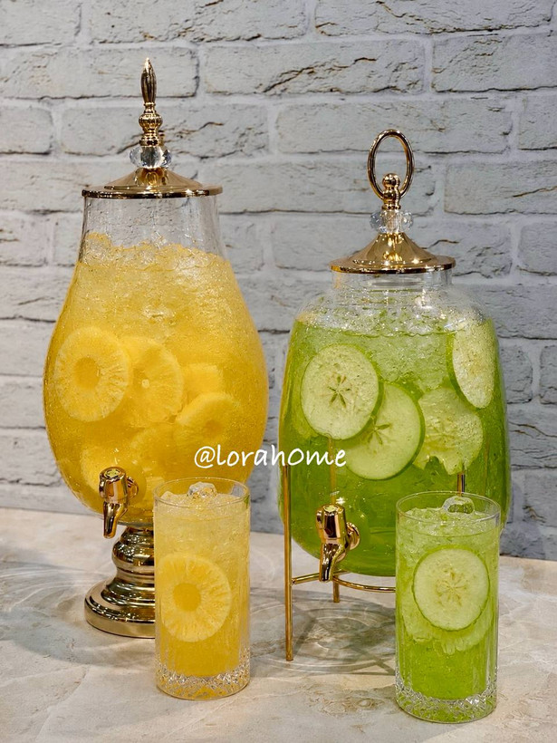 کلمن بلوری محصول وارداتی جنس بدنه بلور شفاف